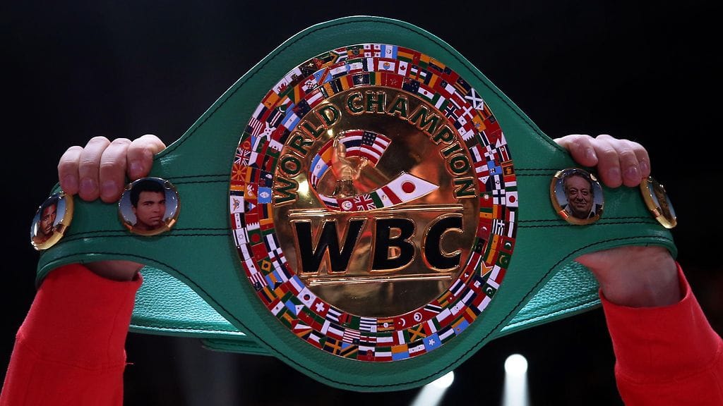 Kuvituskuva WBC-liiton mestaruusvyöstä.