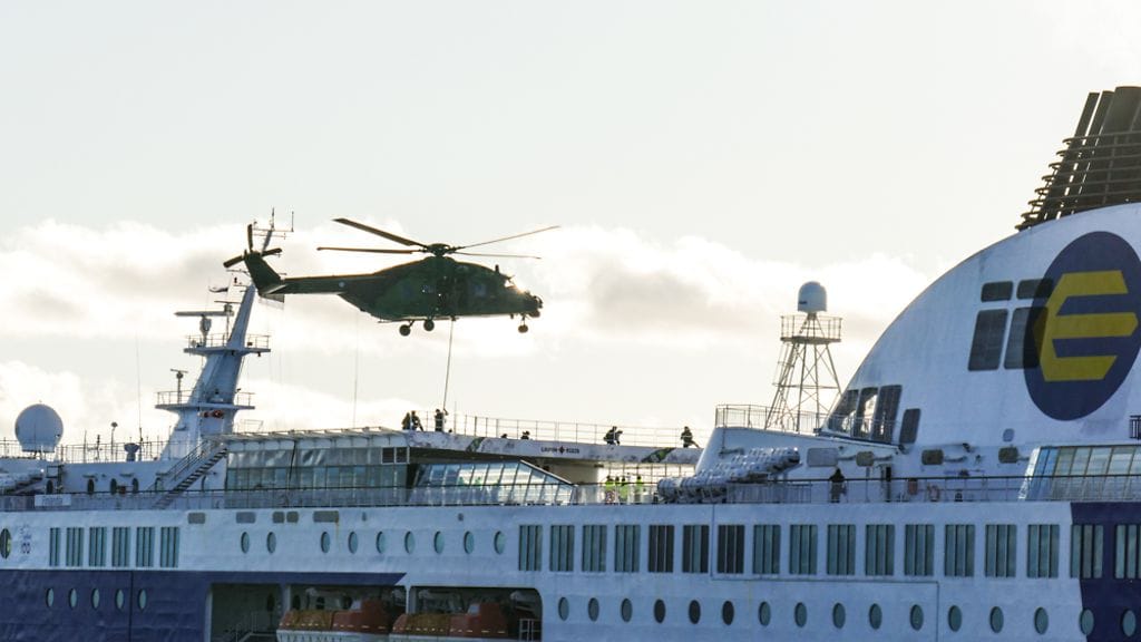 Puolustusvoimien kuva kahden viikon takaisesta harjoituksesta.