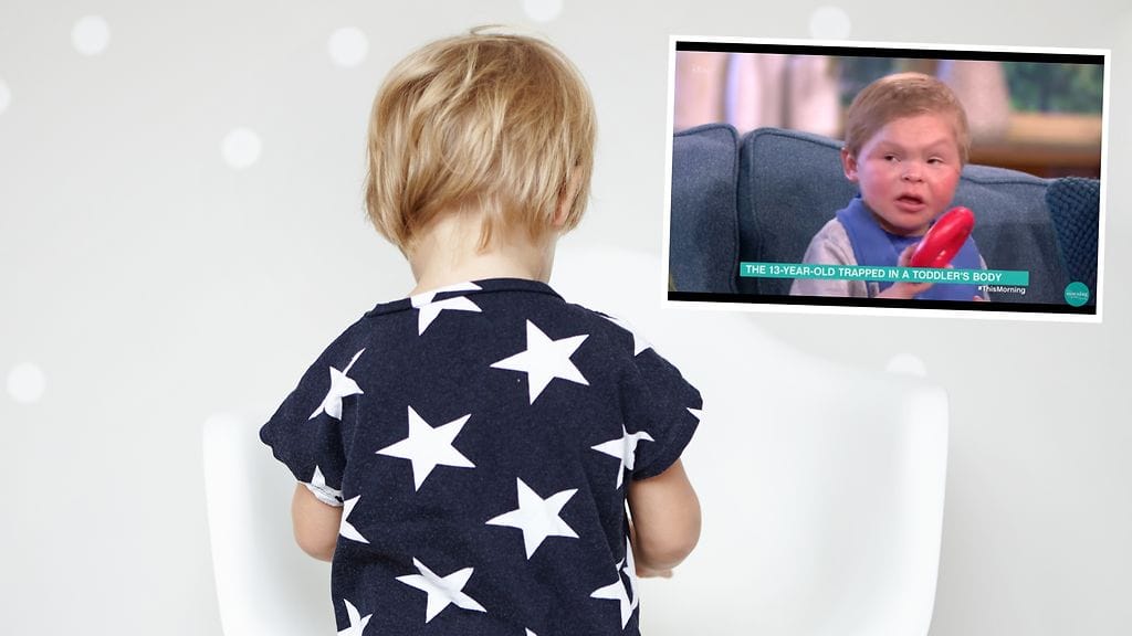 Teini-ikäinen poika tulee näyttämään kolmevuotiaalta koko loppuelämänsä ajan. Kuvakaappaus This Morning.