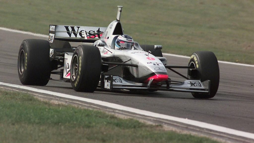 Mika Häkkinen Nürburgringillä syksyllä 1997.