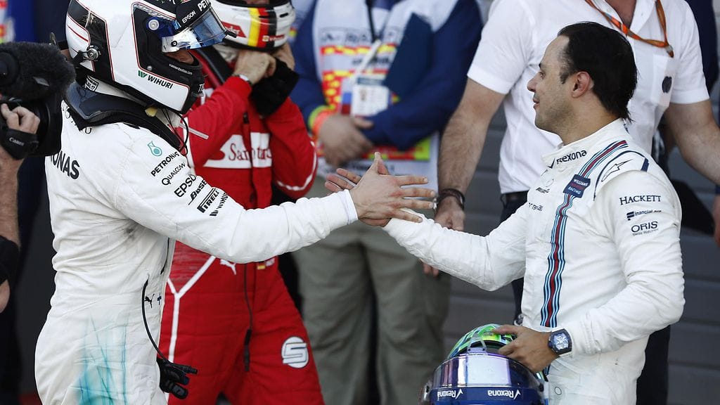 Valtteri Bottas saa kiittää Mercedes-paikastaan myös Felipe Massaa.