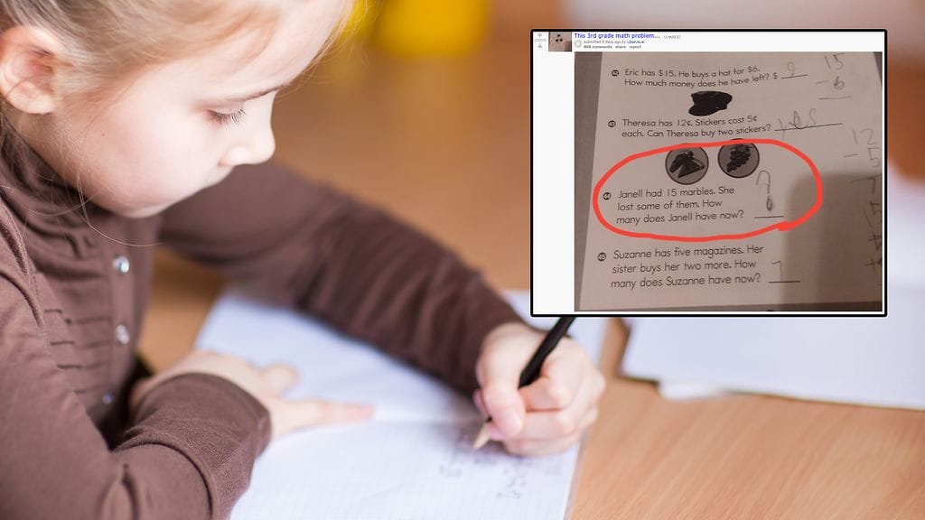 Keksitkö sinä vastauksen kolmasluokkalaisten kotiläksyyn?