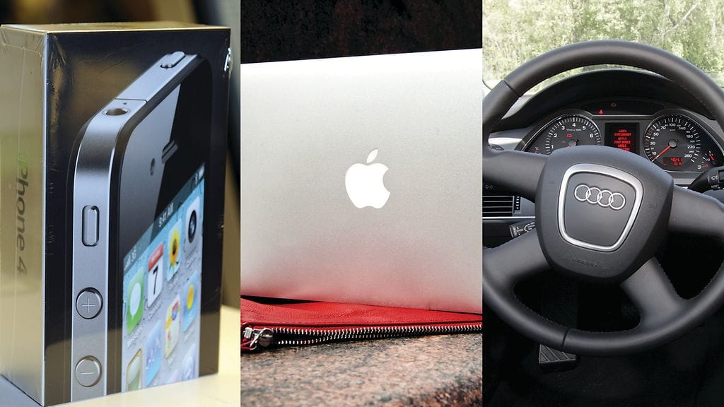 Jarin nimiin oli tilattu paljon arvokasta elektroniikkaa sekä auto. Kuvituskuva.