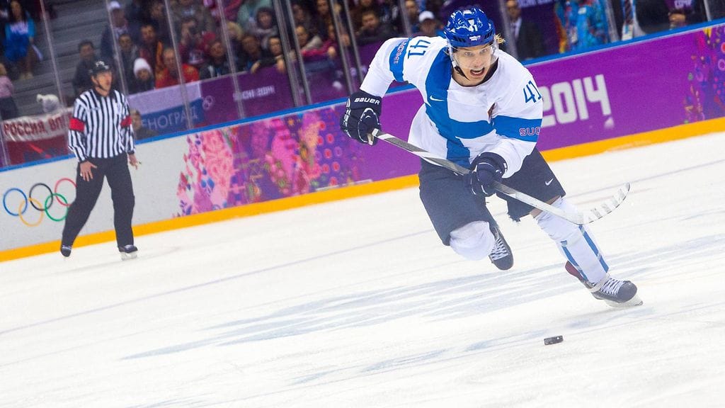 Antti Pihlström Sotshin olympialaisissa 2014.
