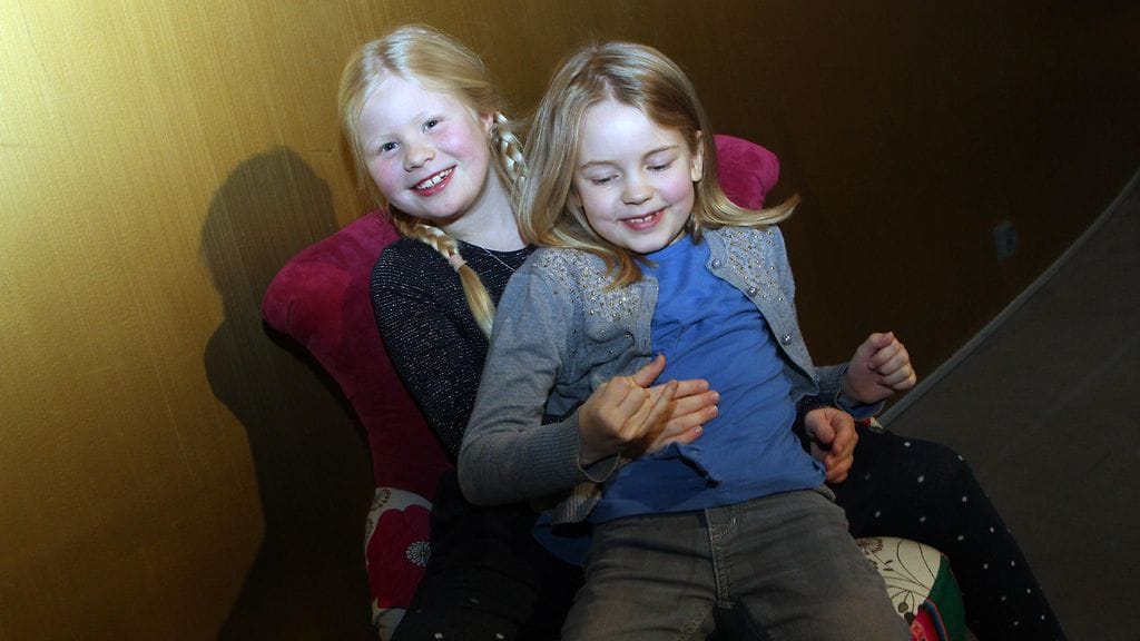 Emily Shipman ja Ella Kangas 9.11.2017 Heinähattu, Vilttitossu ja Rubensin veljekset -pressi 2