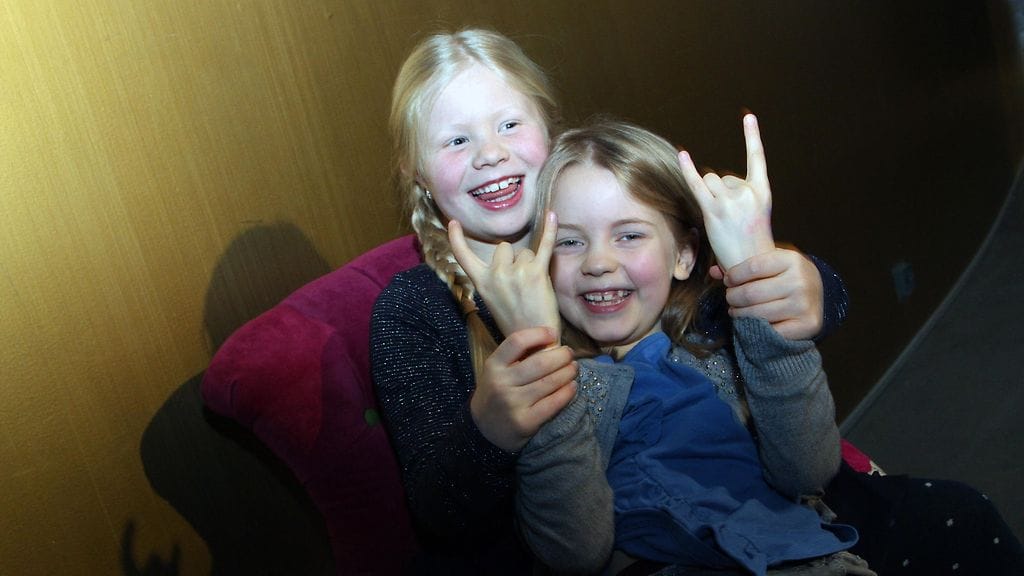 Emily Shipman ja Ella Kangas 9.11.2017 Heinähattu, Vilttitossu ja Rubensin veljekset -pressi 4