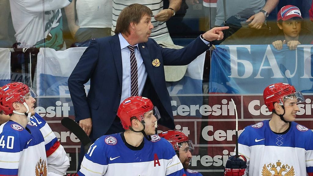 Oleg Znarok kävi kuumana Ruotsi-ottelussa kevään 2014 MM-kisoissa.