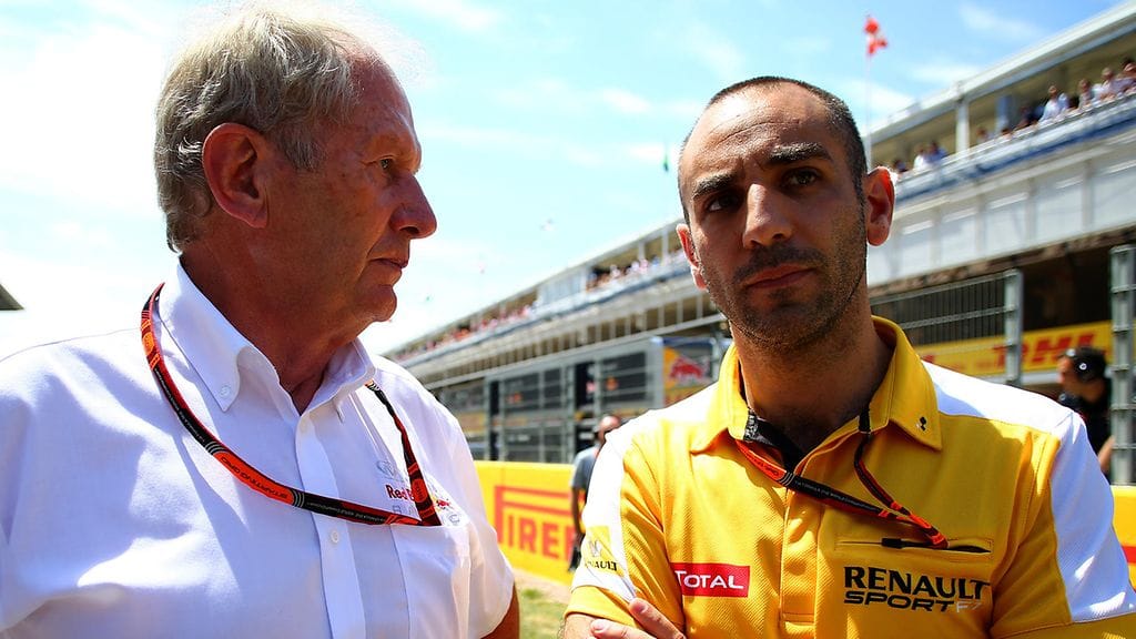 Helmut Marko ja Cyril Abiteboul