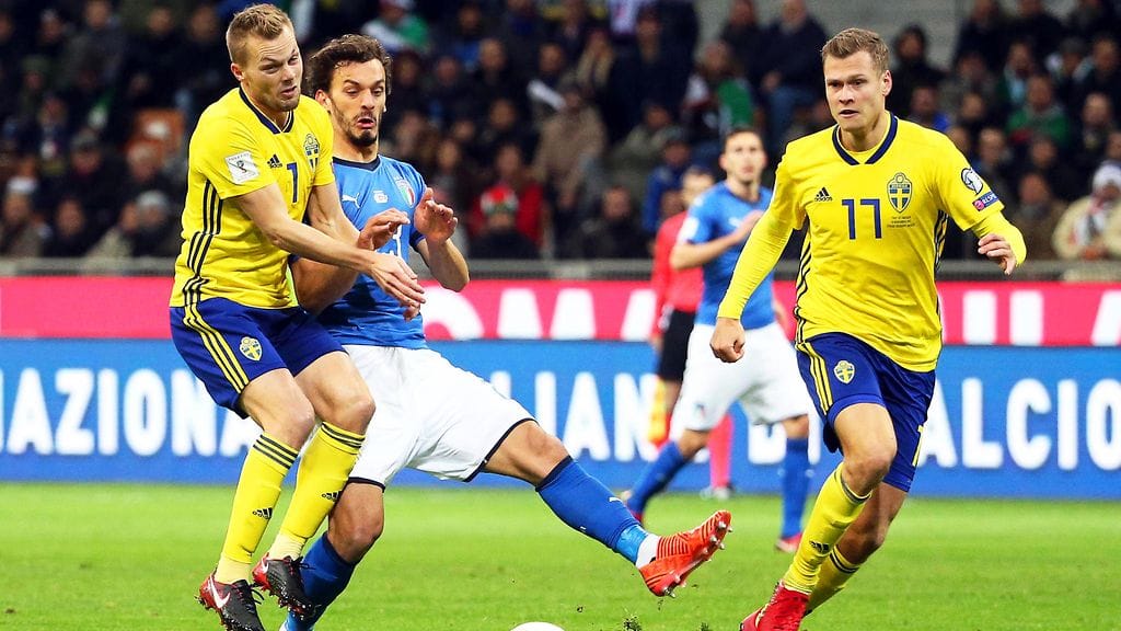 Italia ja Ruotsi pelaavat tänään paikasta jalkapallon MM-kisoihin.