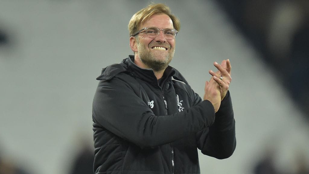 Jürgen Klopp marraskuun alun West Ham -ottelussa.