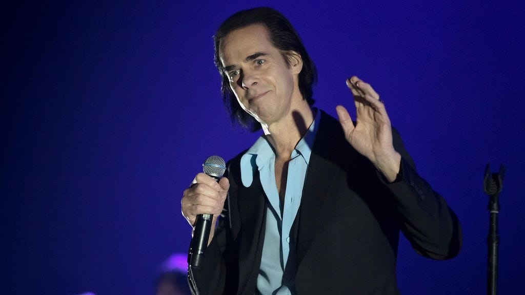Nick Cave esiintyi Tukholman Globenissa 18. lokakuuta 2017.