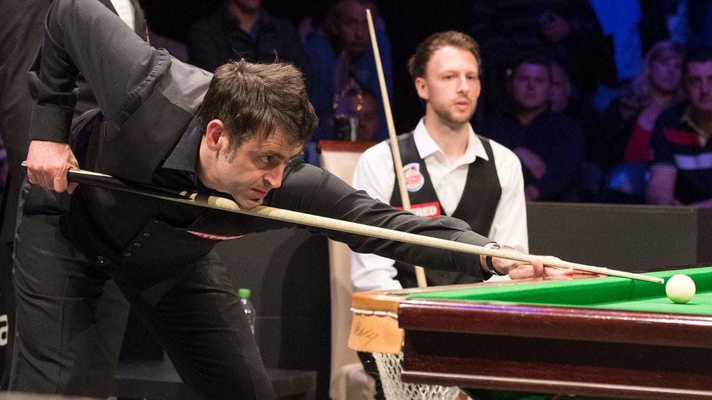 Ronnie O'Sullivan ja Judd Trump Ljubljanassa viime toukokuussa.