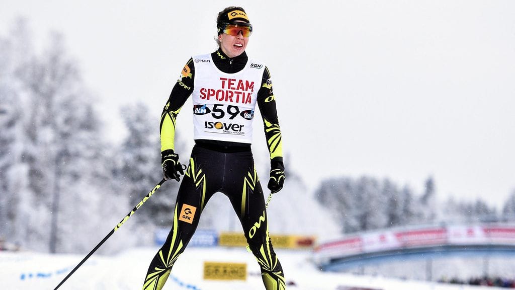 Laura Mononen Rovaniemellä lauantaina.