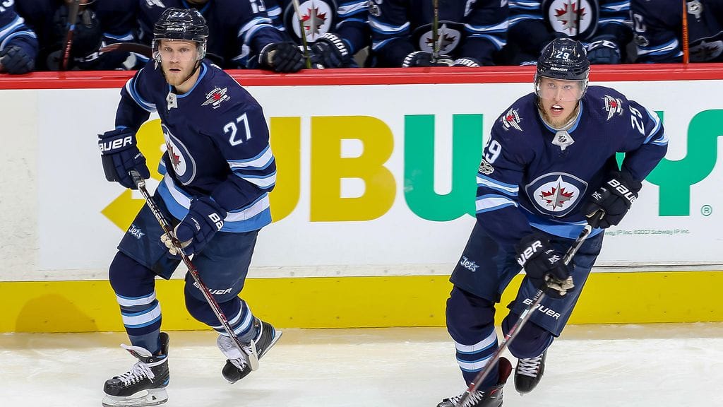 Nikolaj Ehlers ja Patrik Laine.