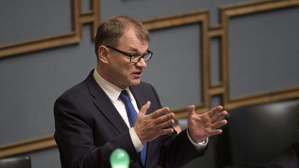 Suomen pääministeri Juha Sipilä.
