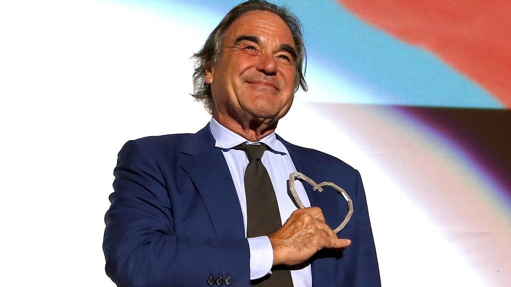 Ohjaaja Oliver Stone 13. elokuuta 2017 Sarajevon elokuvafestivaaleilla.