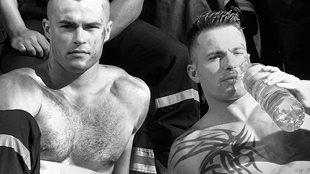 Muun muassa nämä herrat esiintyvät ranskalaisvalokuvaajan kalenterissa.