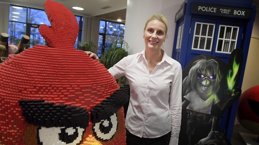 Rovion toimitusjohtaja Kati Levoranta esitteli peliyhtiö Rovio Entertainment Oyj:n osavuosikatsauksen Espoossa tänään.