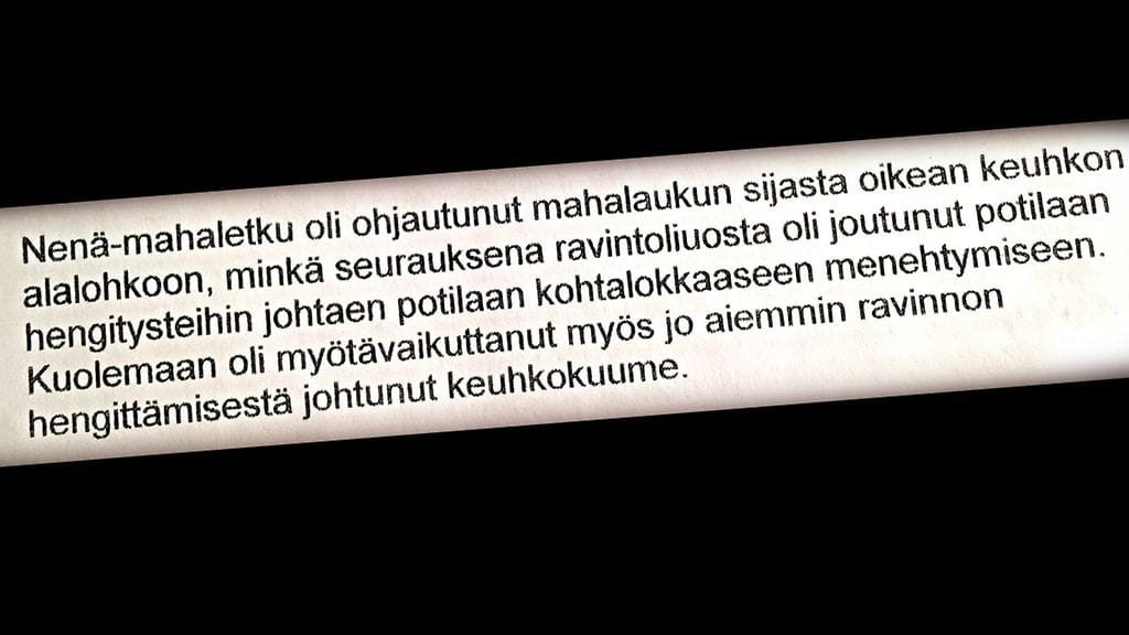 Tapaus sattui syyskuussa 2013 ja oikeus antoi jutussa päätöksen nyt marraskuussa 2017.