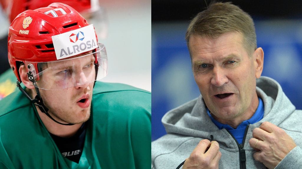 Zakhar Arzamastsev lyttää Erkka Westerlundin valmennuksen.