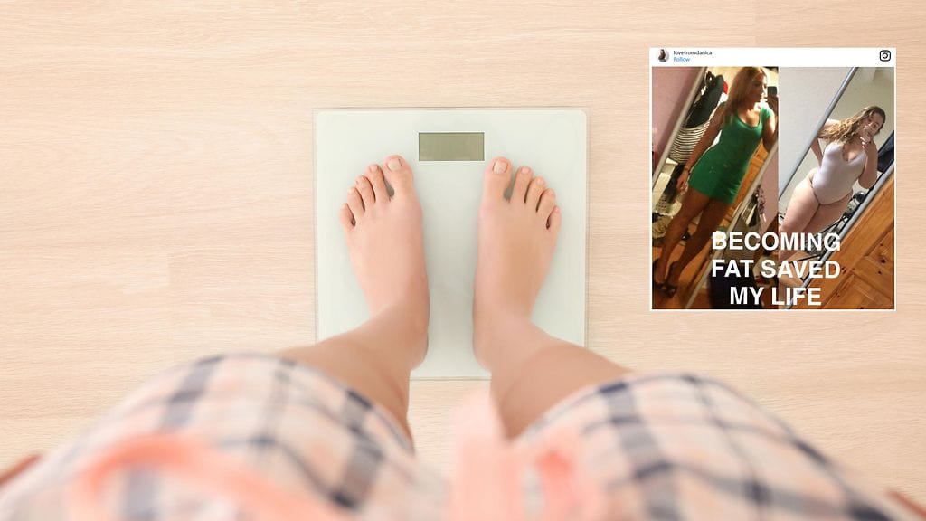 Nuori ninen paljastaa olevansa paljon onnellisempi nyt, kolme vaatekokoa isompana.