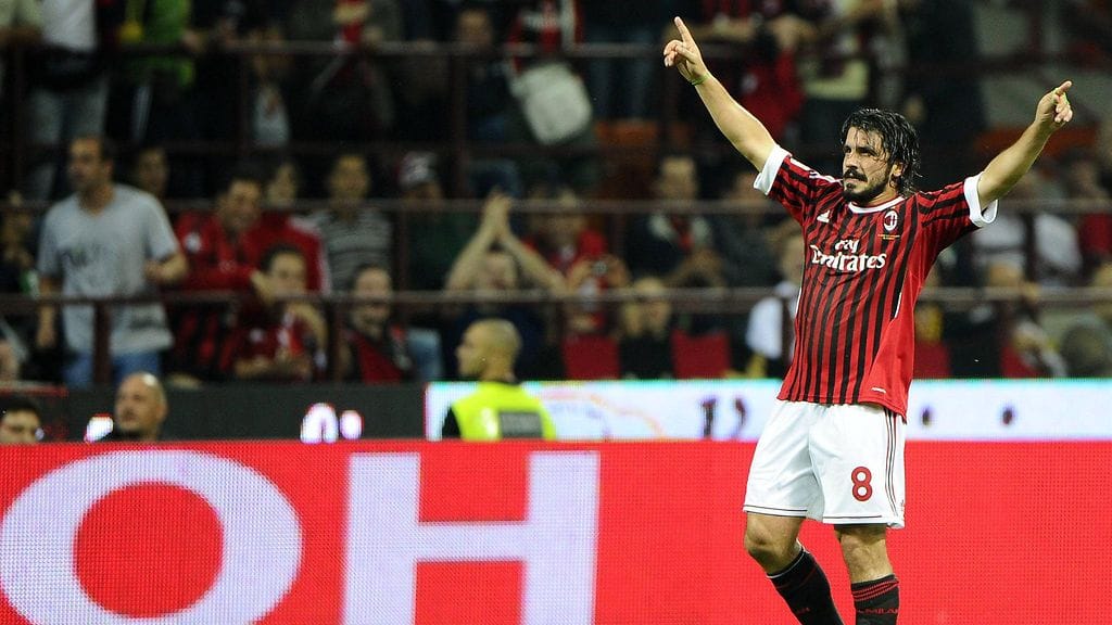 Gennaro Gattuso AC Milanin paidassa vuonna 2011.