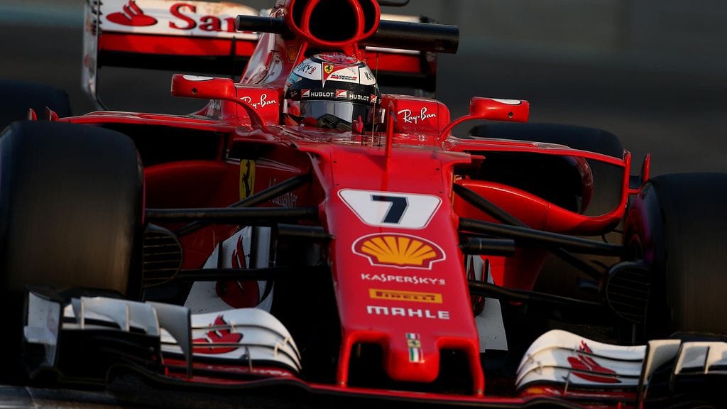 Kimi Räikkönen Yas Marinan radalla tiistaina.