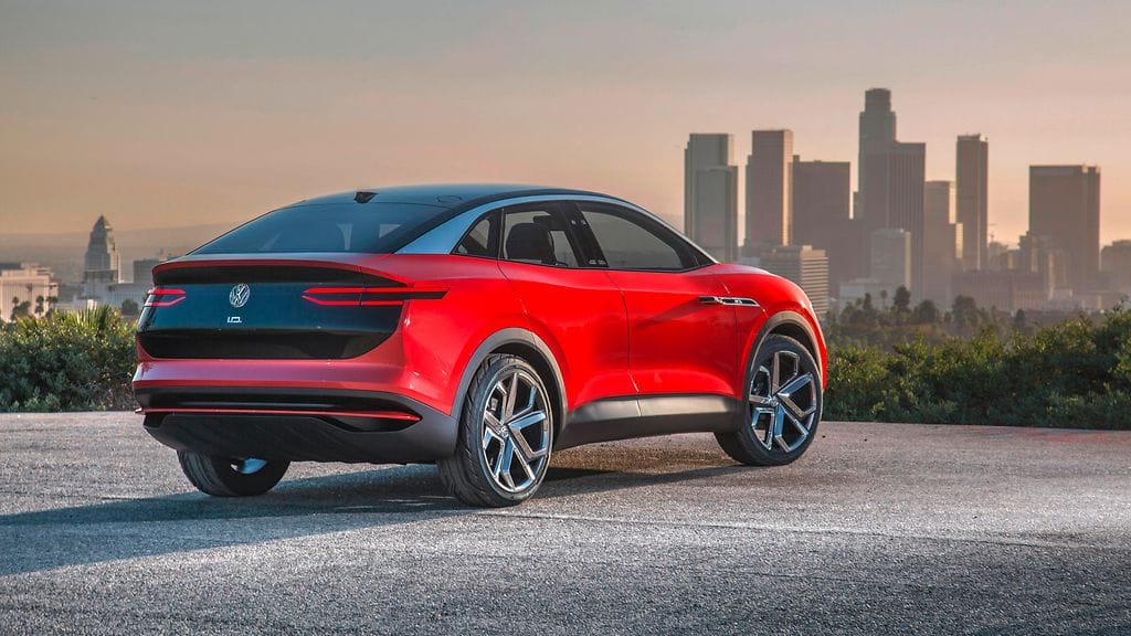 Volkswagen I.D. Crozz on Tiguanin kokoinen sähköinen katumaasturi. Kuvassa auton konseptiversio.