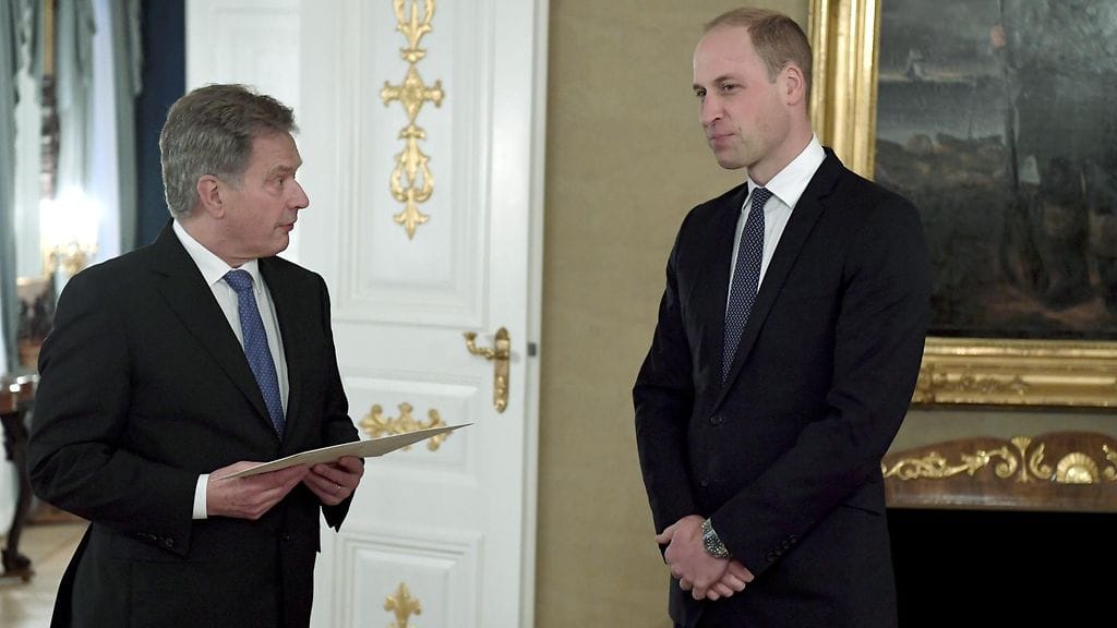 Prinssi William ja Sauli Niinistö 29.11.2017 2