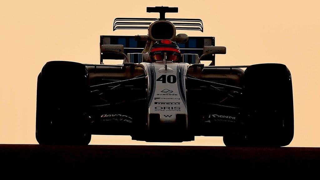 Robert Kubica Yas Marinan radalla keskiviikkona.