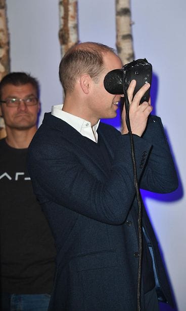 Prinssi William Slushissa 30.11.2017 VR-lasit 1