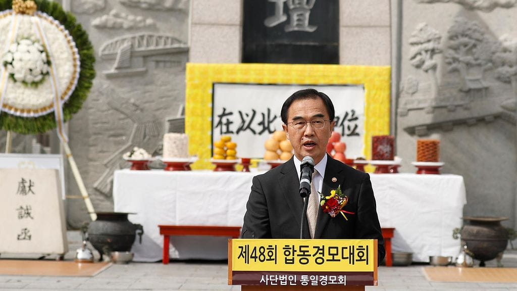 Etelä-Korean yhdistämisministeri Cho Myoung-gyon.