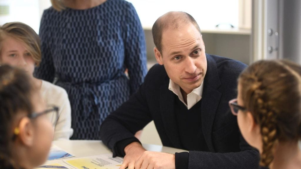 Prinssi William Lauttasaaren alakoulun pihalla 30.11.2017 8