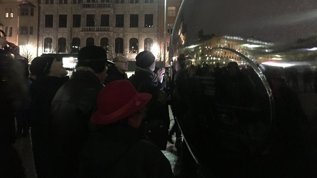 Talvisodan muistomerkin paljastustilaisuus 30.11.2017 Helsingin Kasarmitorilla