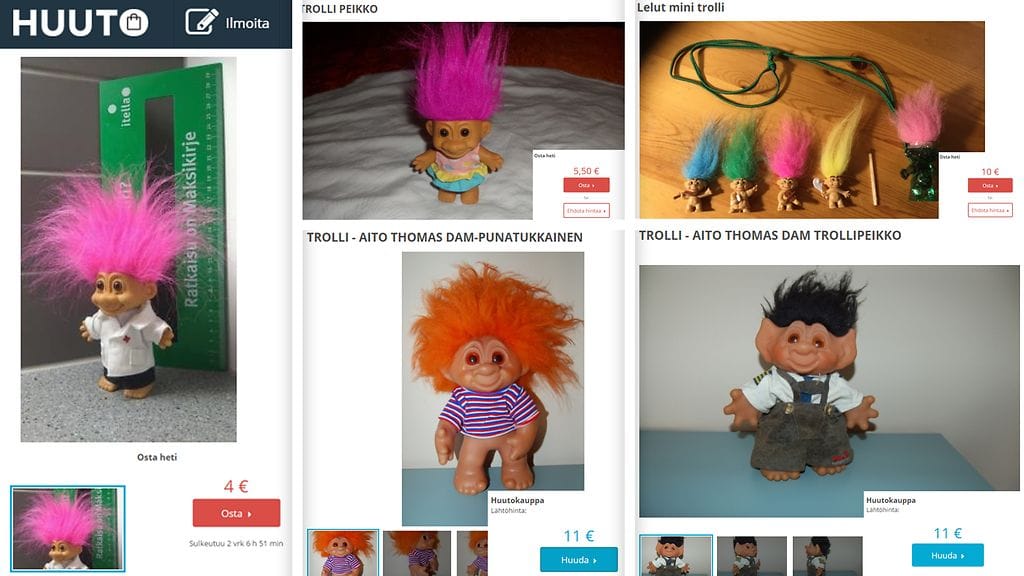 Kuvat huutonetiilmoituksista