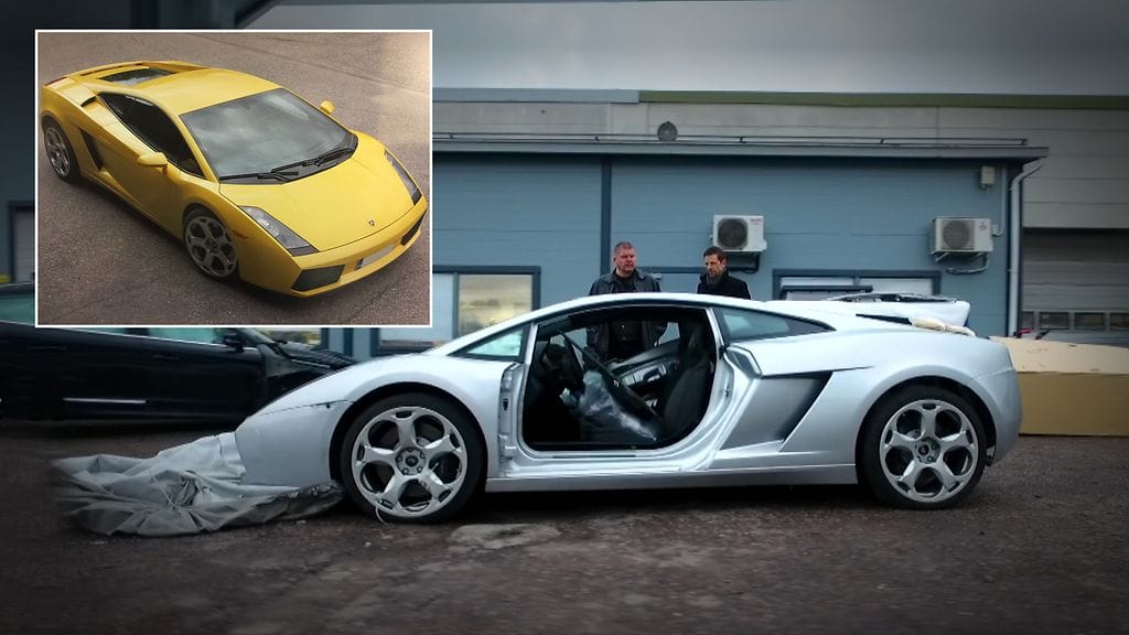 Lamborghini Gallardo oli alunperin keltainen.