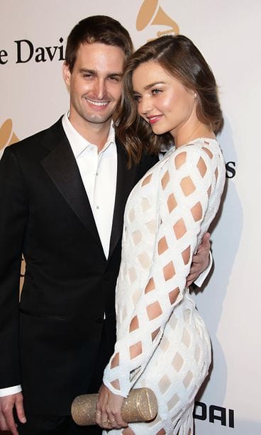 Miranda Kerr ja Evan Spiegel helmikuu 2016