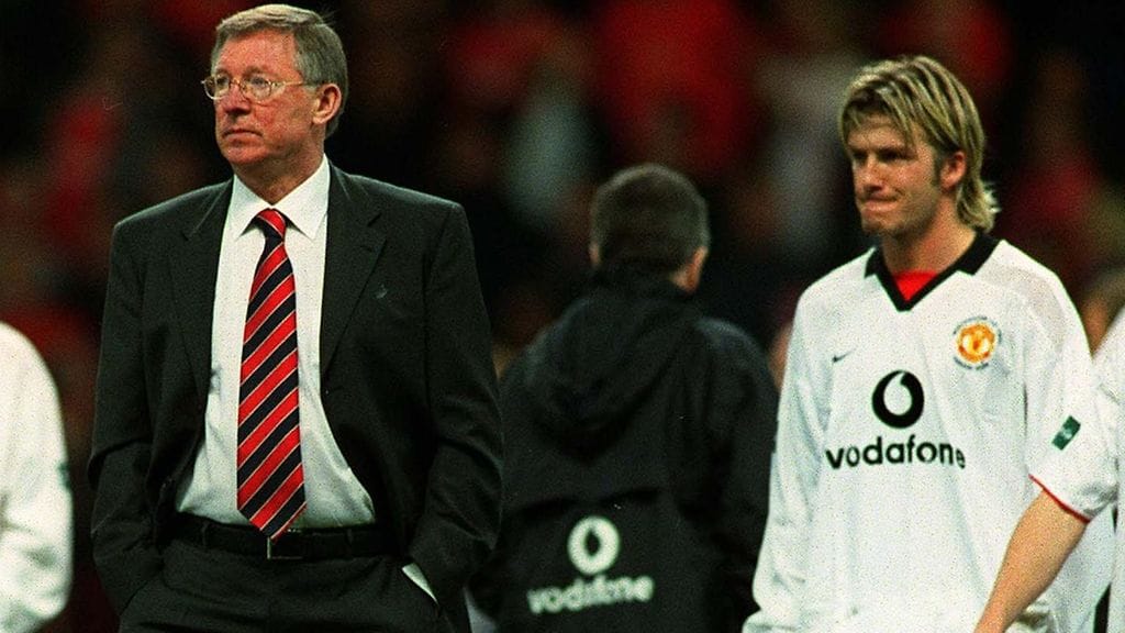 Alex Ferguson ja David Beckham maaliskuussa 2003.