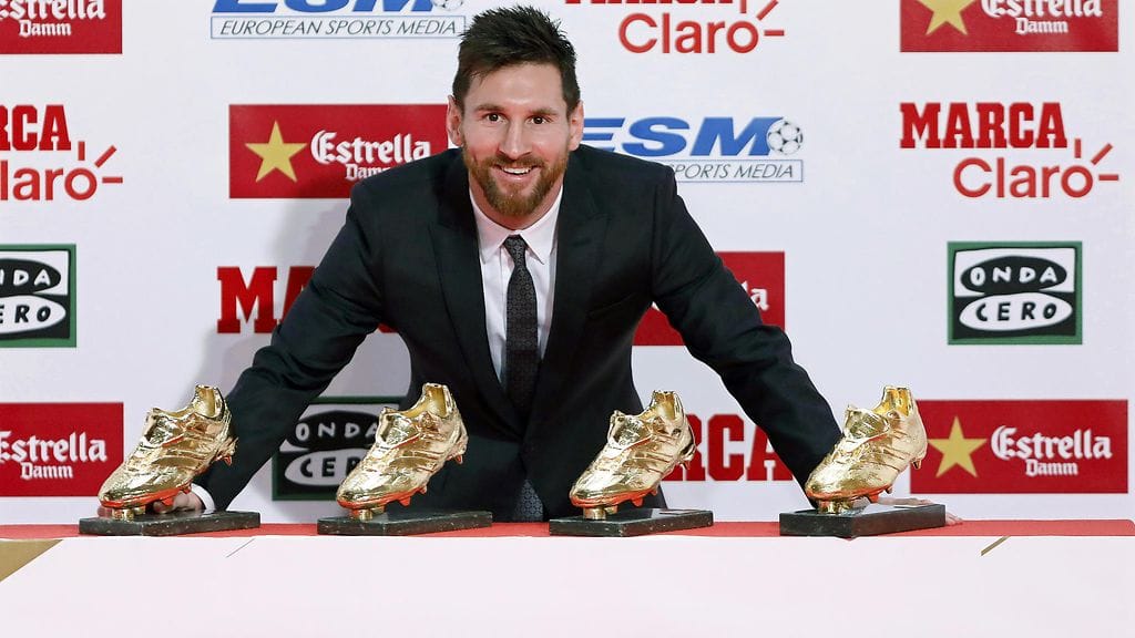 Lionel Messi voitti juuri Euroopan parhaalle maalintekijälle annettavan Kultaisen kengän.