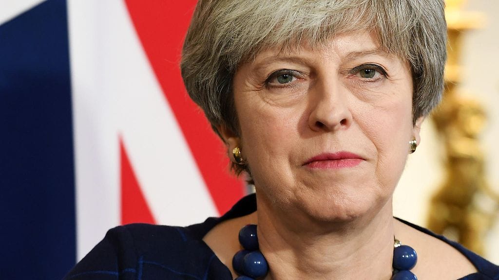 Britannian pääministeri Theresa May.