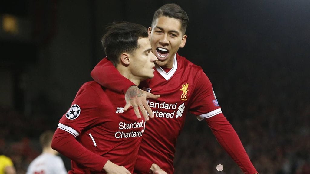 Philippe Coutinho ja Roberto Firmino olivat avausjakson hahmot.