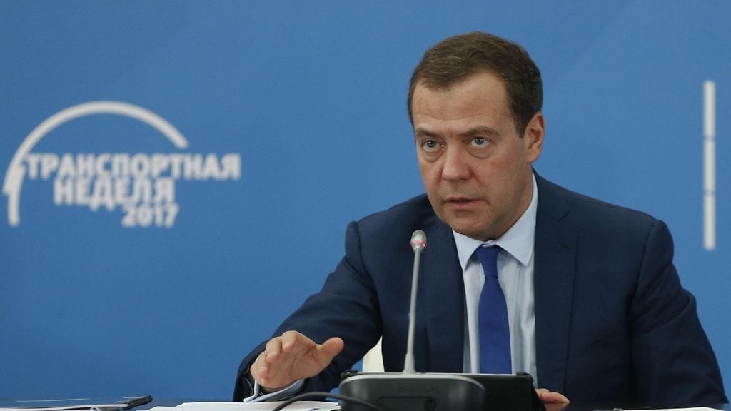 Venäjän pääministeri Dmitri Medvedev.