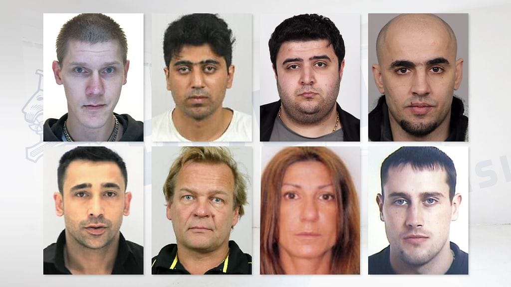 Keskusrikospoliisi kaipaa yleisövihjeitä kahdeksasta etsintäkuulutetusta henkilöstä.