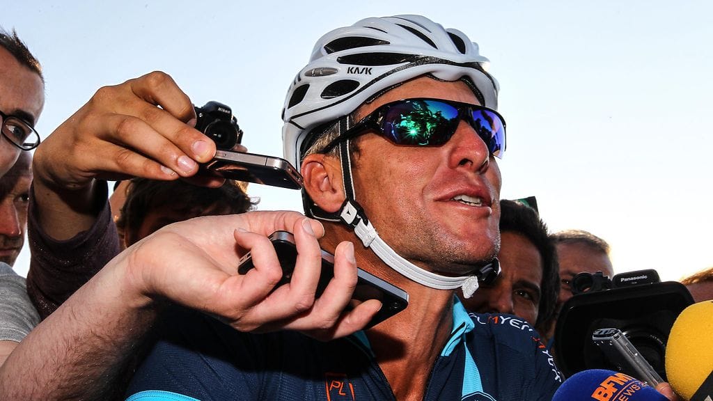 Lance Armstrong toimii puhujana Flanderin ympäriajossa Belgiassa.