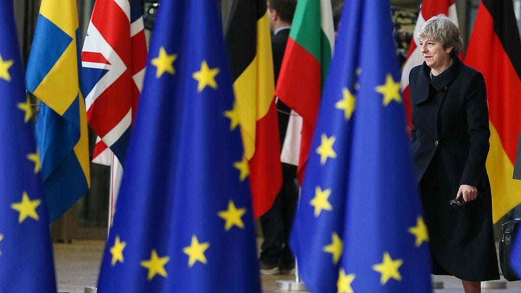 Ison-Britannian pääministeri Theresa May.