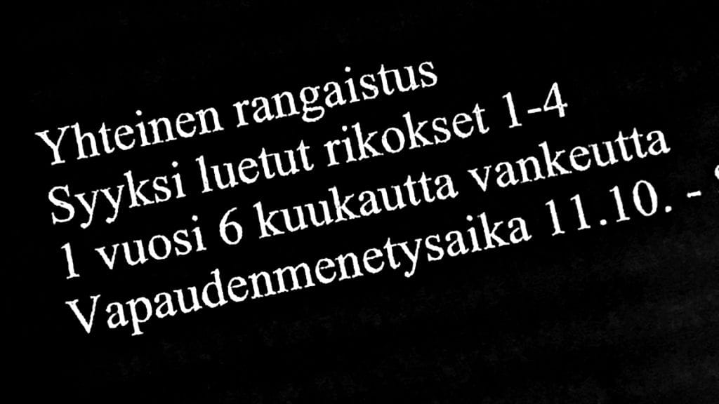 Oikeus antoi päätöksen joulukuussa.