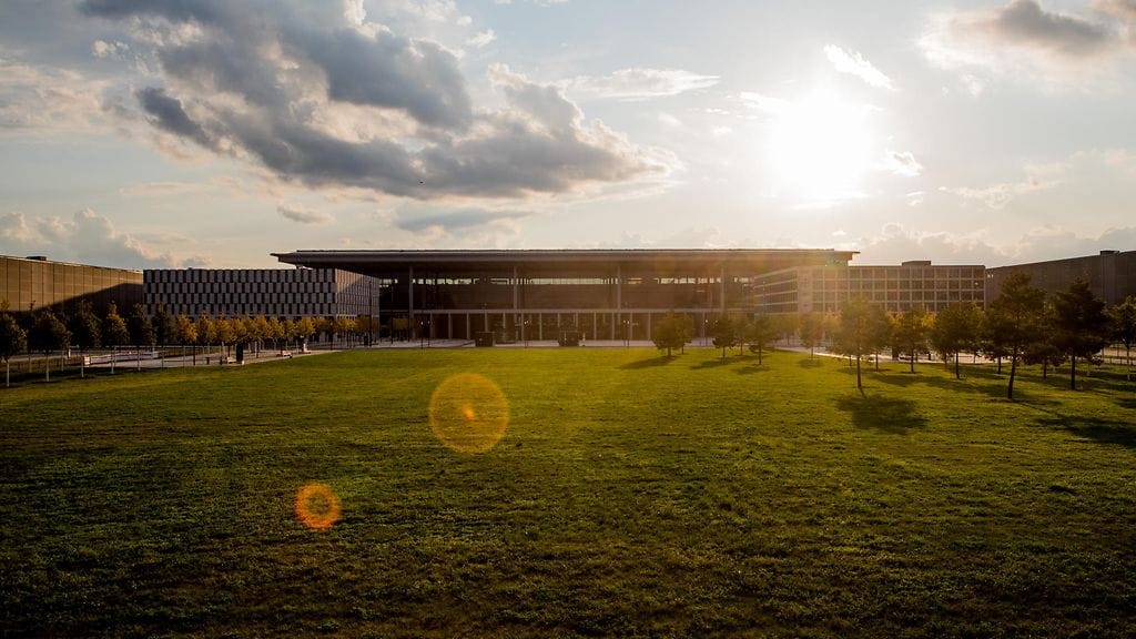 Brandenburgin lentokenttä kuvattuna syyskuussa.