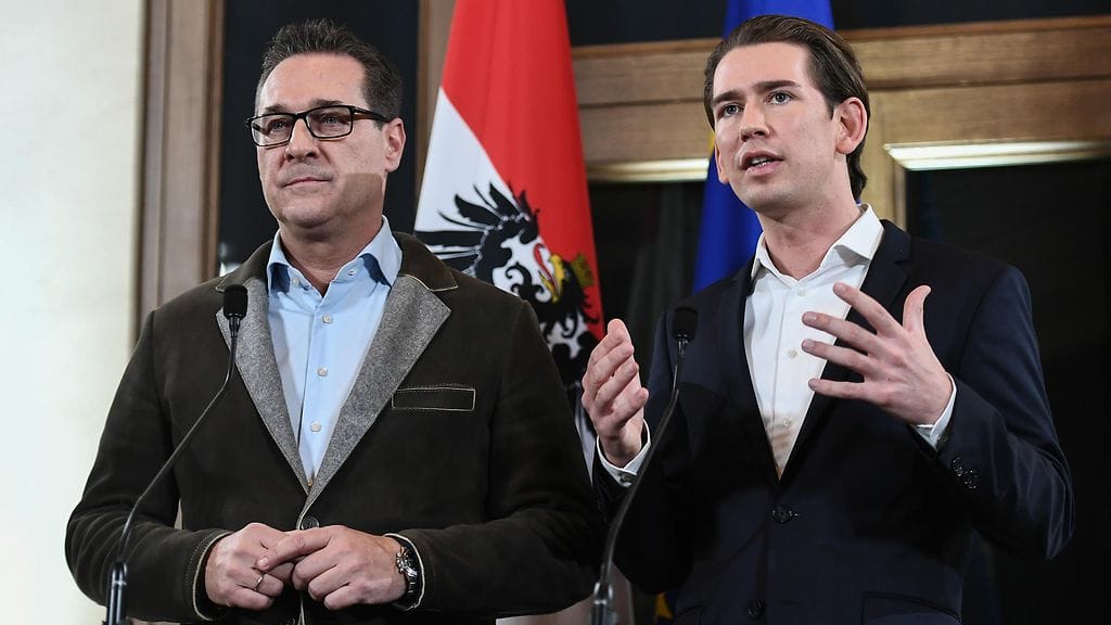 Heinz-Christian Strache ja Sebastian Kurz