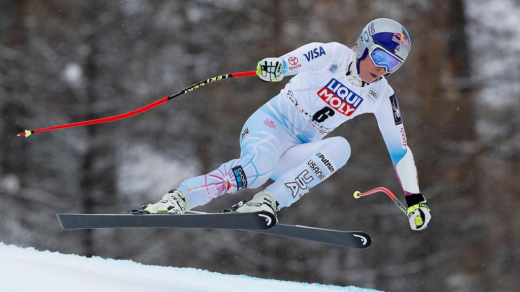 Lindsey Vonn ei pystynyt osallistumaan sunnuntain kilpailuun.