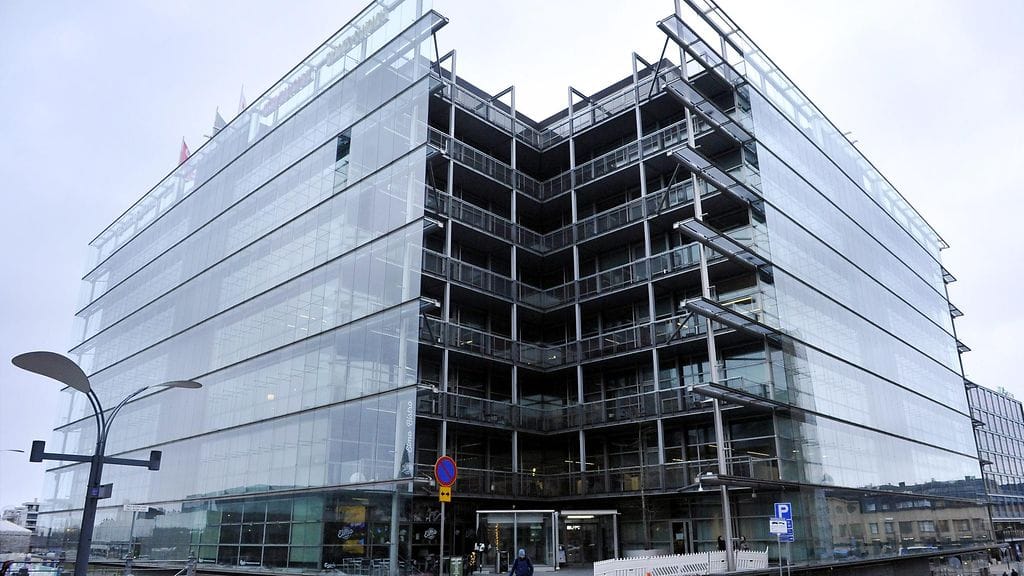 Helsingin Sanomien ja Ilta-Sanomien toimitusten Sanomatalo Helsingissä maanantaina 18. joulukuuta 2017.